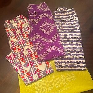 💜 🧡 NWOT LULAROE PURPLE LEGGINGS BUNDLE 💜🧡